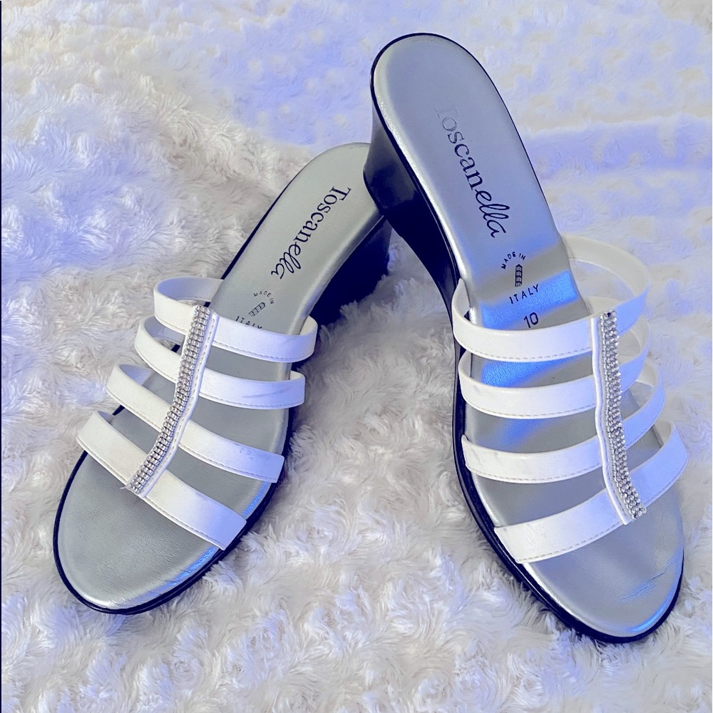 Beautiful White Wedge Sandal
